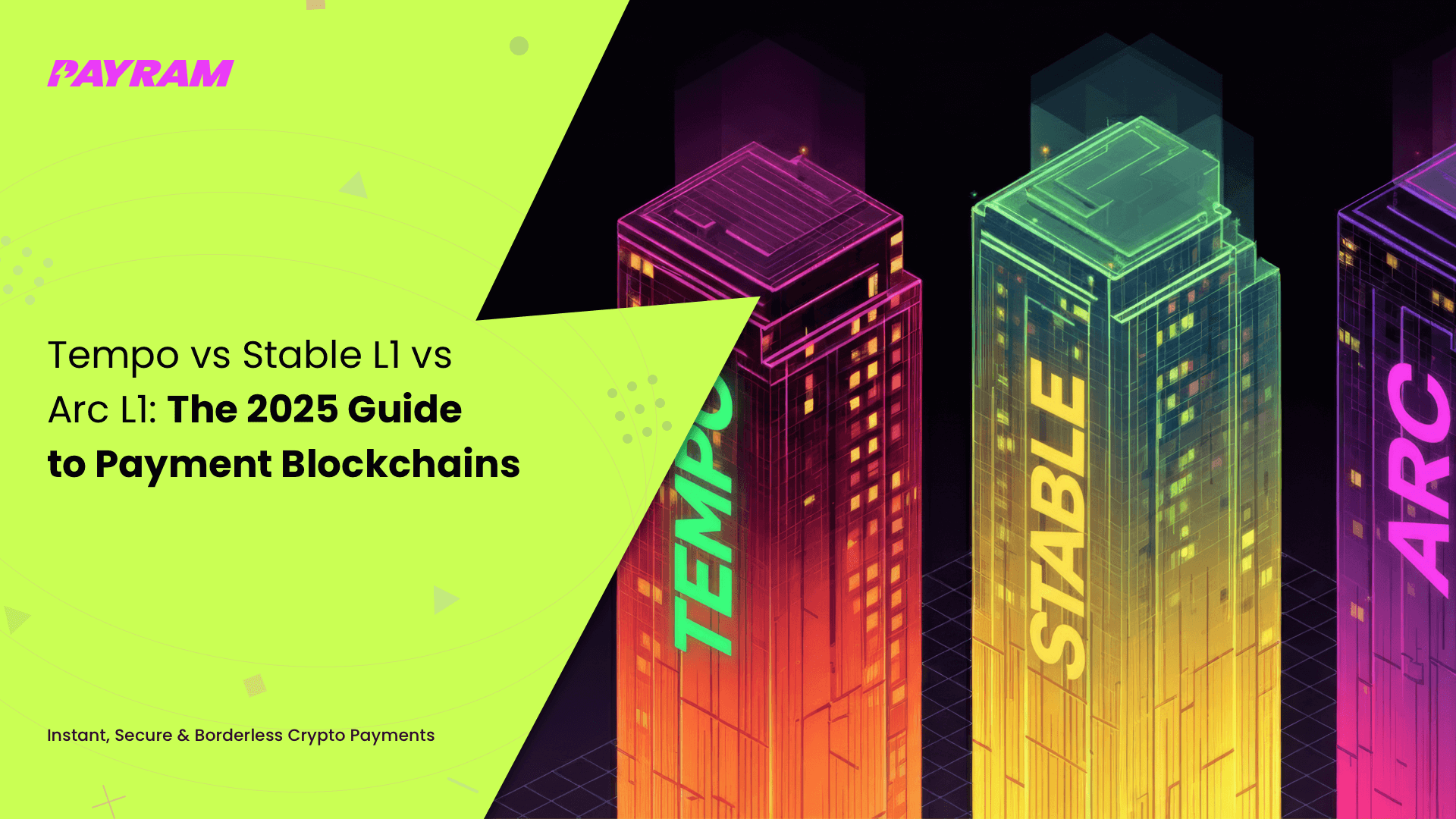 Tempo vs Stable L1 vs Arc L1: The 2025 Guide to Payment Blockchains